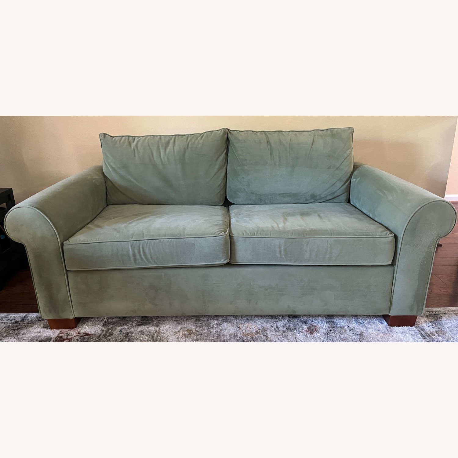 Rooms To Go Green Sleeper Sofa - image-1