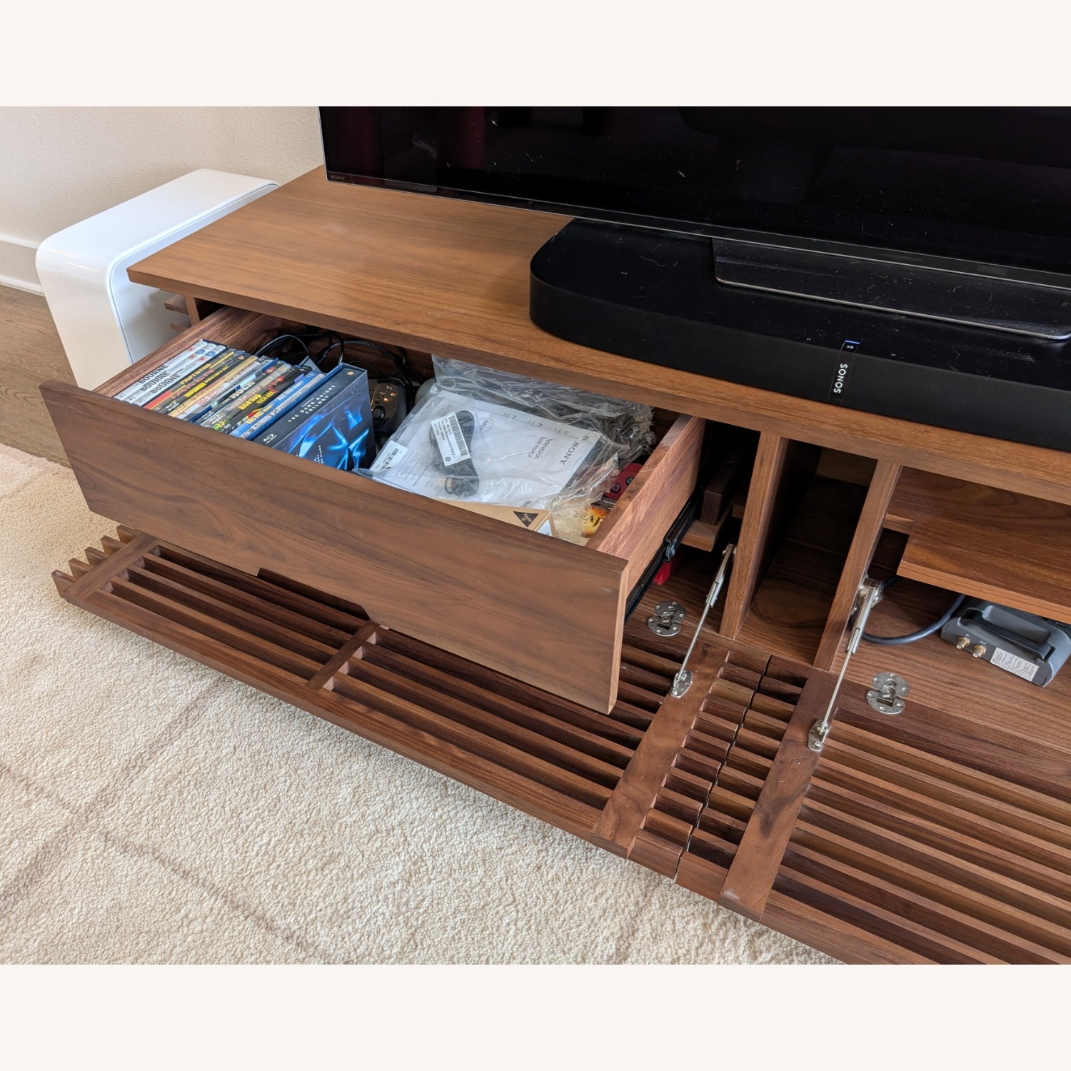 Design Within Reach Line Media Console (Walnut) - image-6