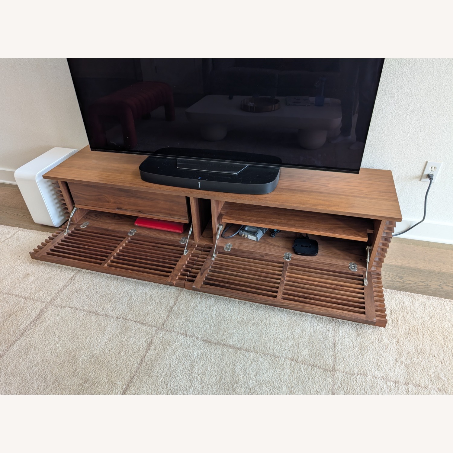 Design Within Reach Line Media Console (Walnut) - image-5