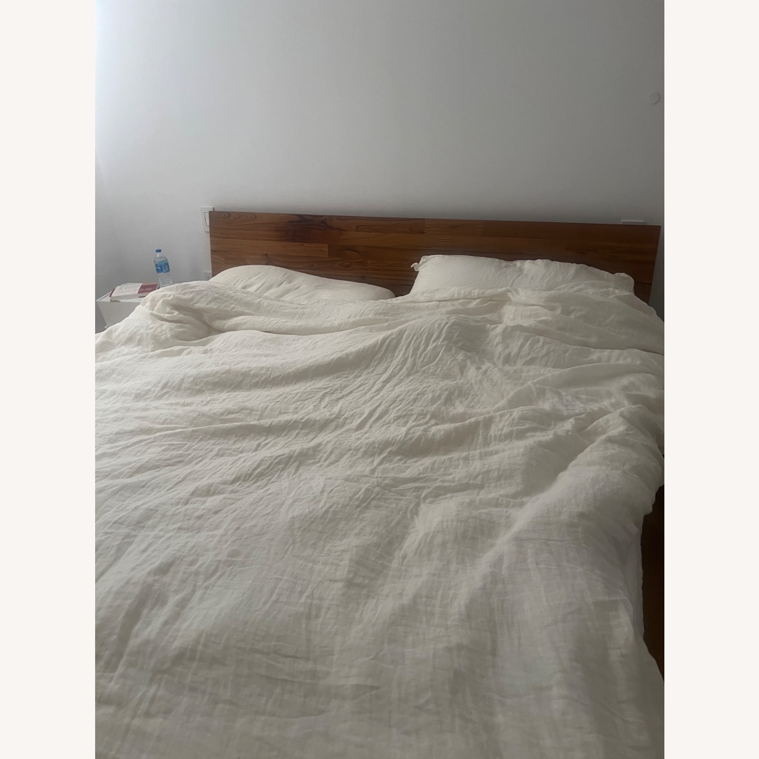 CB2 Dondra Dark Brown Wood King Bed  - image-2