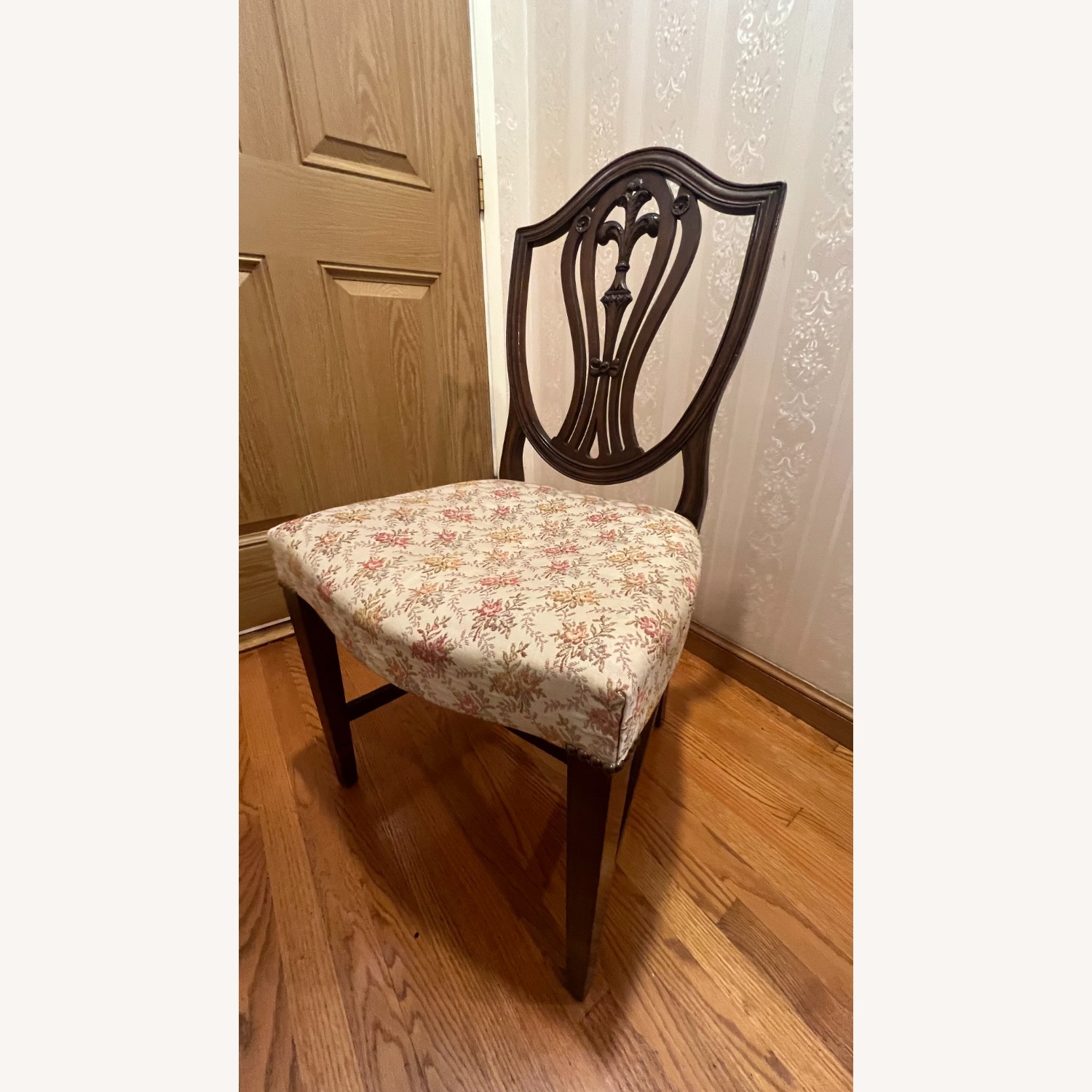 Vintage/Antique Dark Brown Dining Chairs - image-1