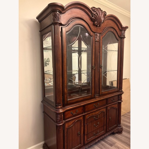Used Ashley Furniture Chateau De Ville Hutch & Buffet for sale on AptDeco