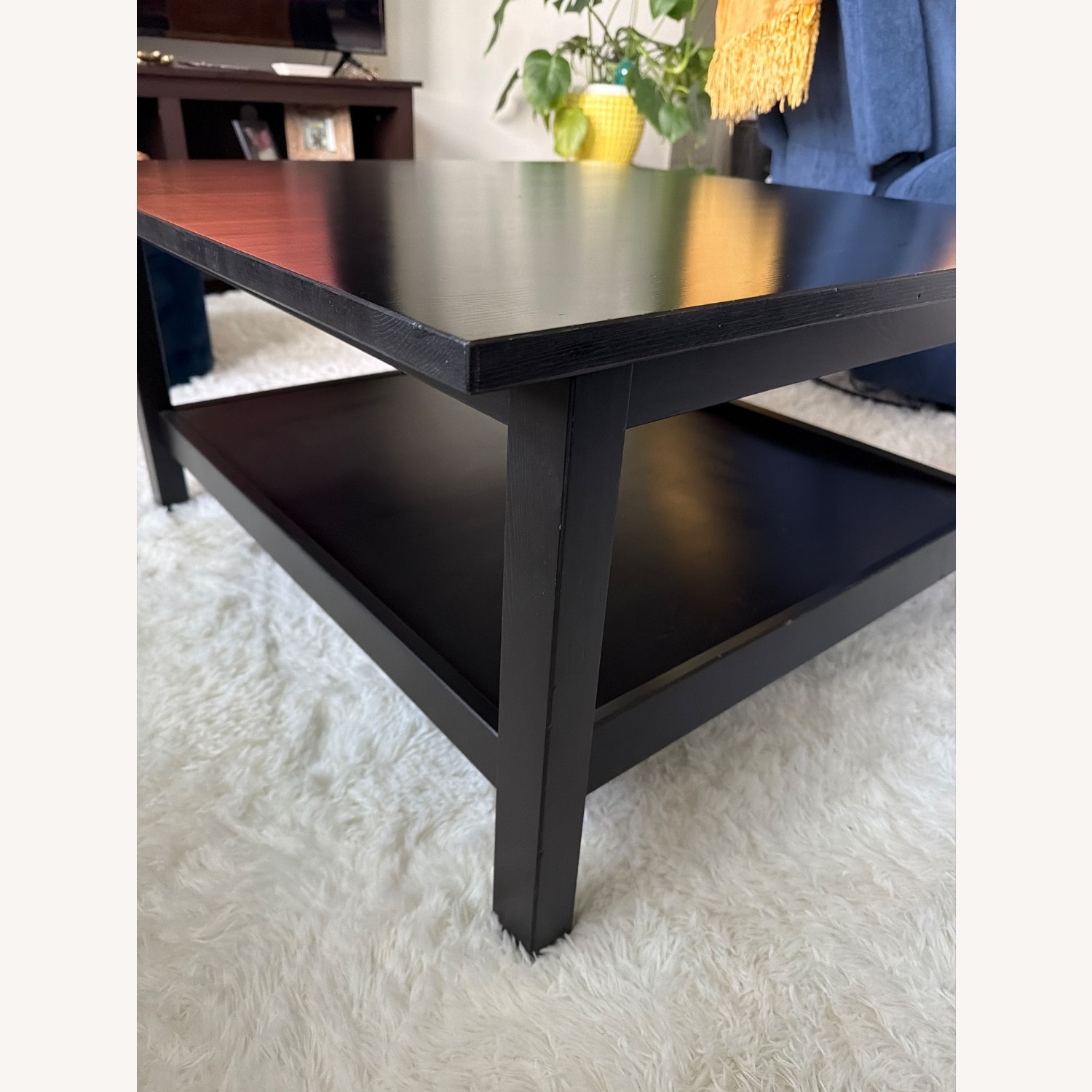 IKEA Dark Brown Wood Coffee Table - image-2