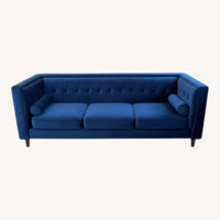 Blue Velvet Loveseat