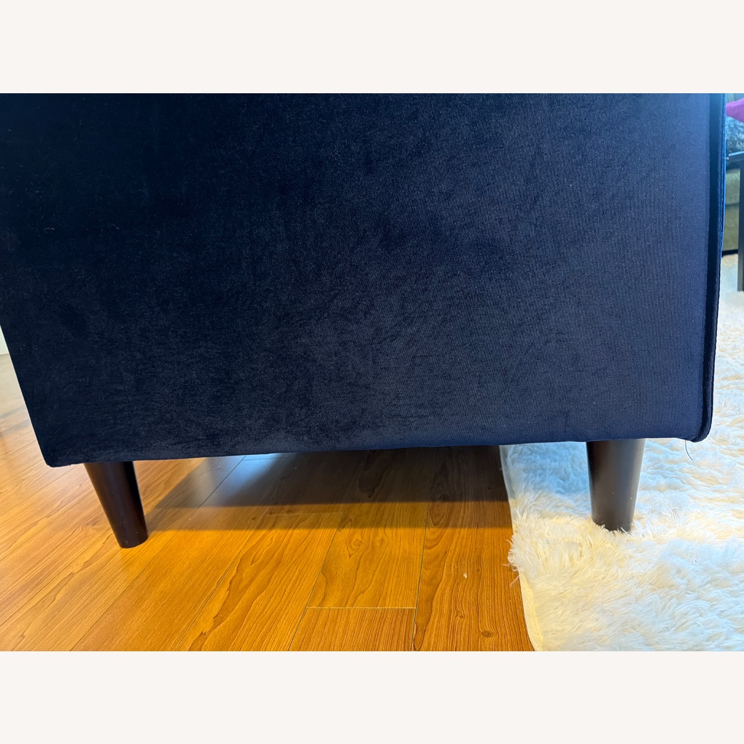 Blue Velvet Loveseat - image-4