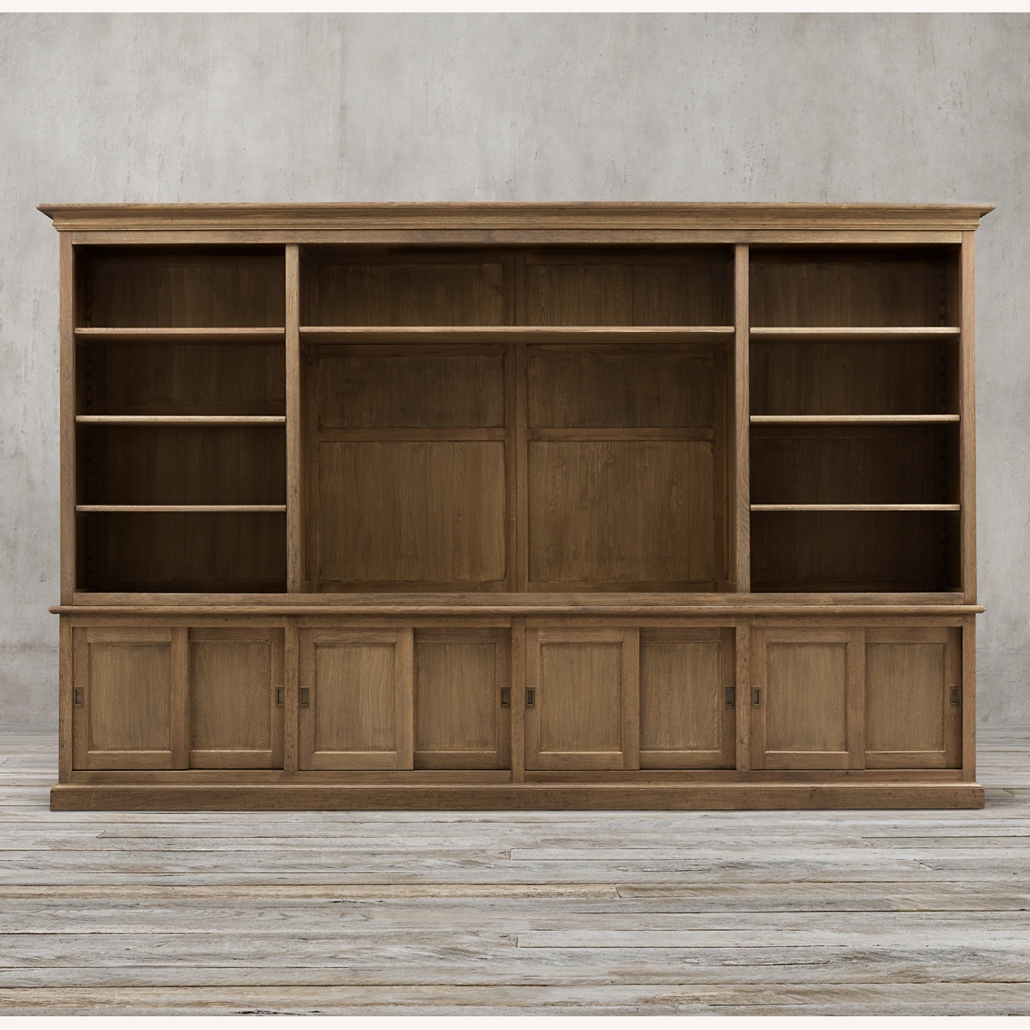 Restoration Hardware 20th C. English Slider Media System - image-12