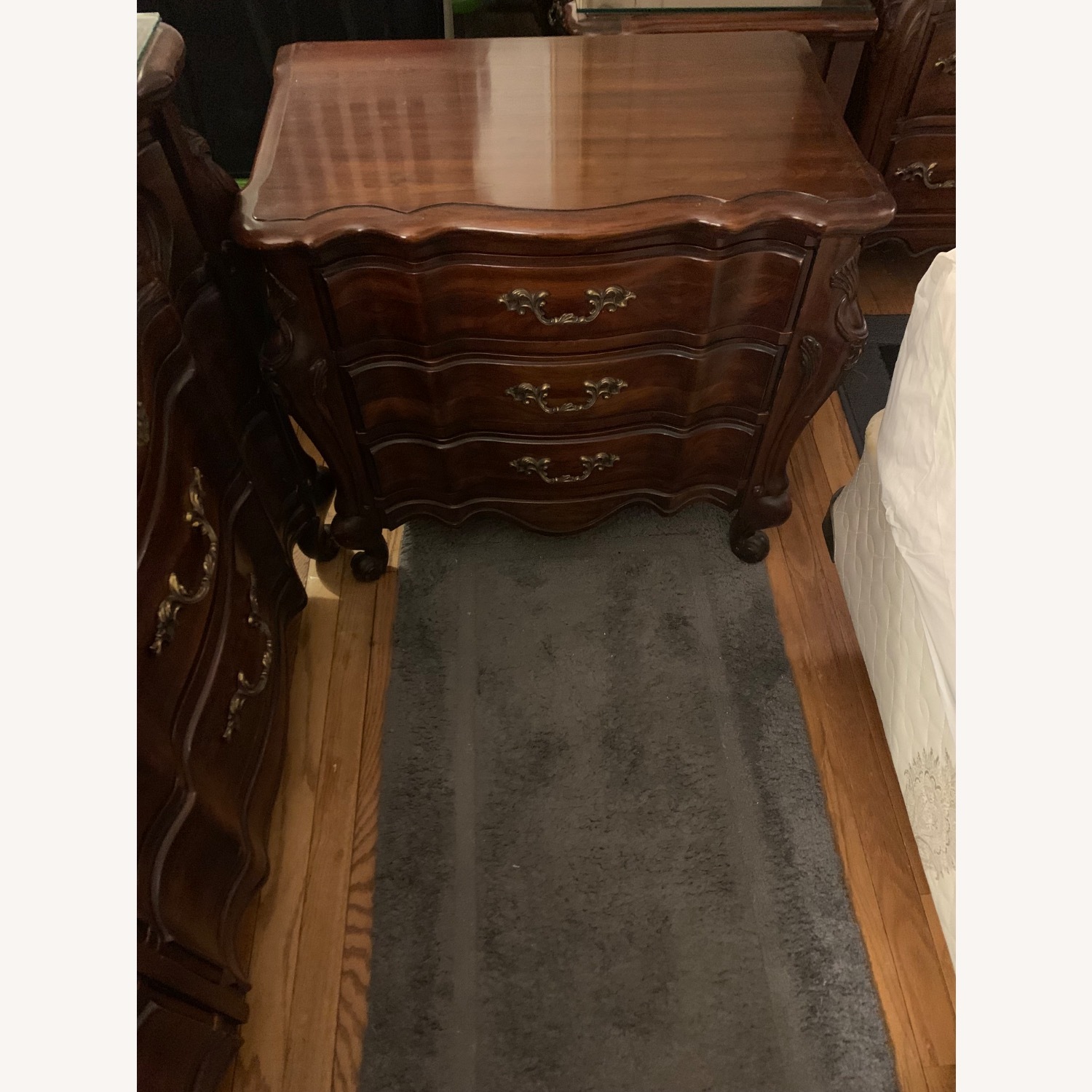 Vintage/Antique Solid Cherry Wood Nightstands - image-2