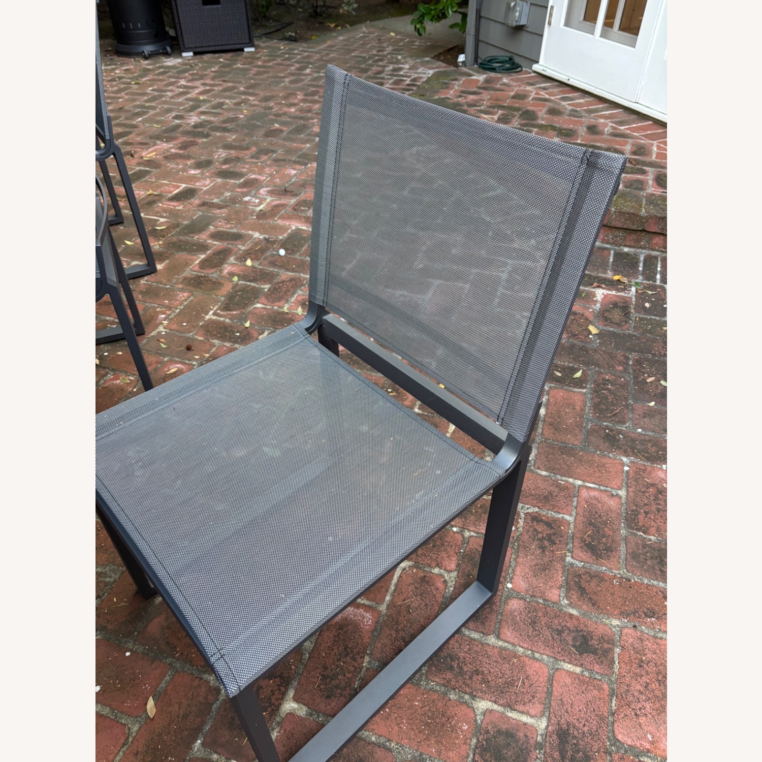 Restoration Hardware Aluminum Extendable Table and Chairs - image-4