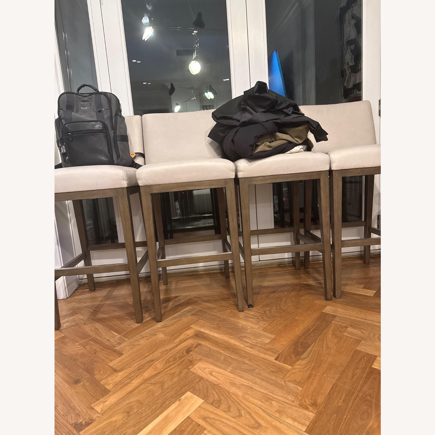 Restoration Hardware Custom Barstools - image-3