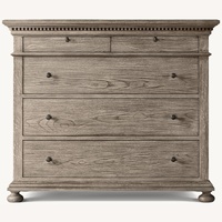 Restoration Hardware Dark Gray Wood Dresser