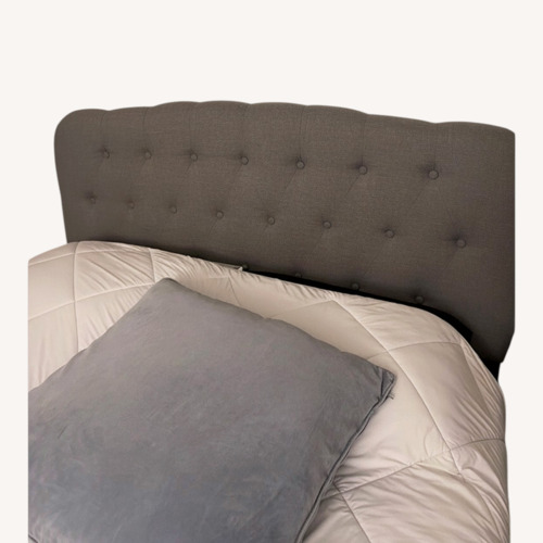 Used Grey Queen Bed for sale on AptDeco