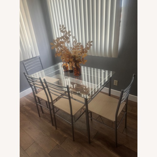 Used Walmart Light Gray Metal Dining Sets for sale on AptDeco