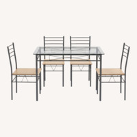 Walmart Light Gray Metal Dining Sets