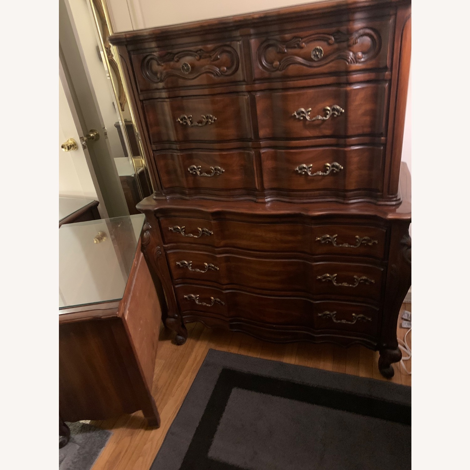 Vintage Permacraft solid wood Highboy Chest - image-2