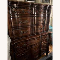 Vintage Permacraft solid wood Highboy Chest