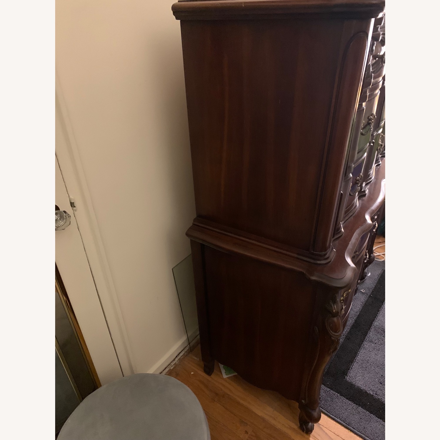 Vintage Permacraft solid wood Highboy Chest - image-3