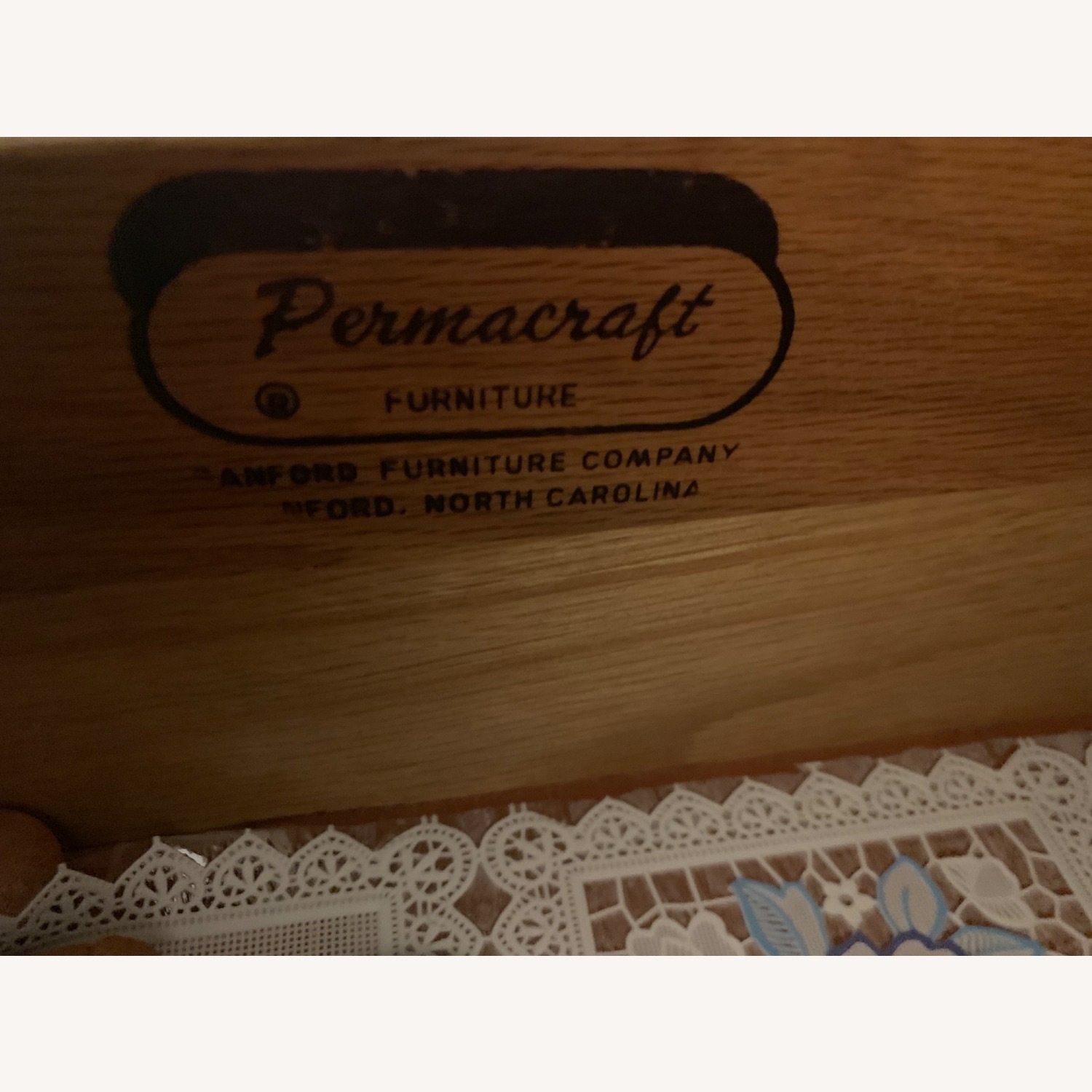 Vintage Permacraft solid wood Highboy Chest - image-4
