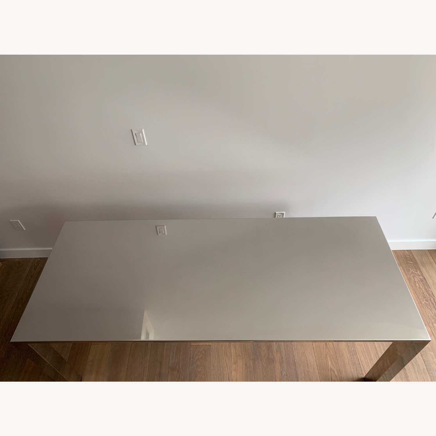 Silver Chrome Dining Table - image-3