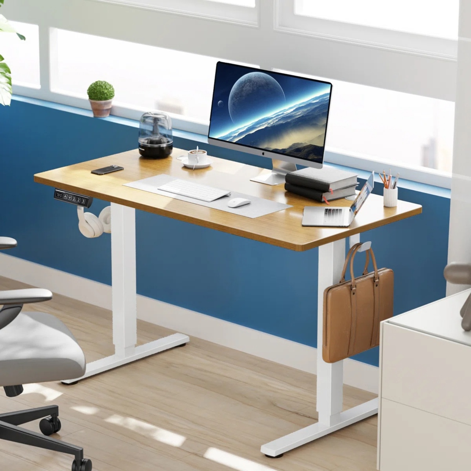 Wayfair Natural Wood Desk - image-4