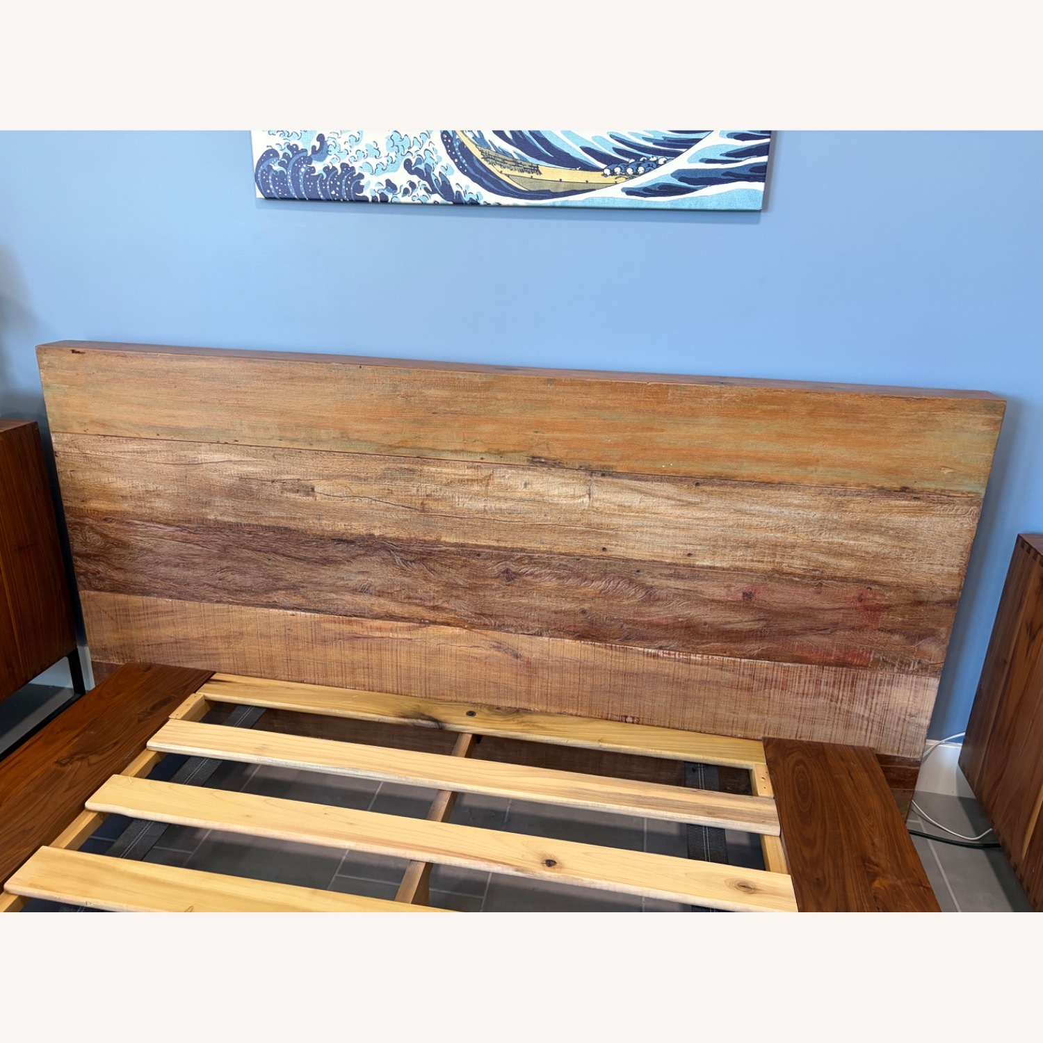 Crate & Barrel Atwood Natural Wood Queen Bed - image-2