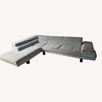 Bob's Discount Furniture Blue 2 Piece Sectional