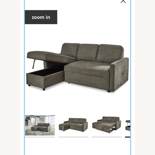 Used Ashley Furniture Kerle 2-Piece Sectional with Pop Up Bed for sale on AptDeco