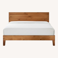 AllModern Amaryn Dark Brown Wood King Bed