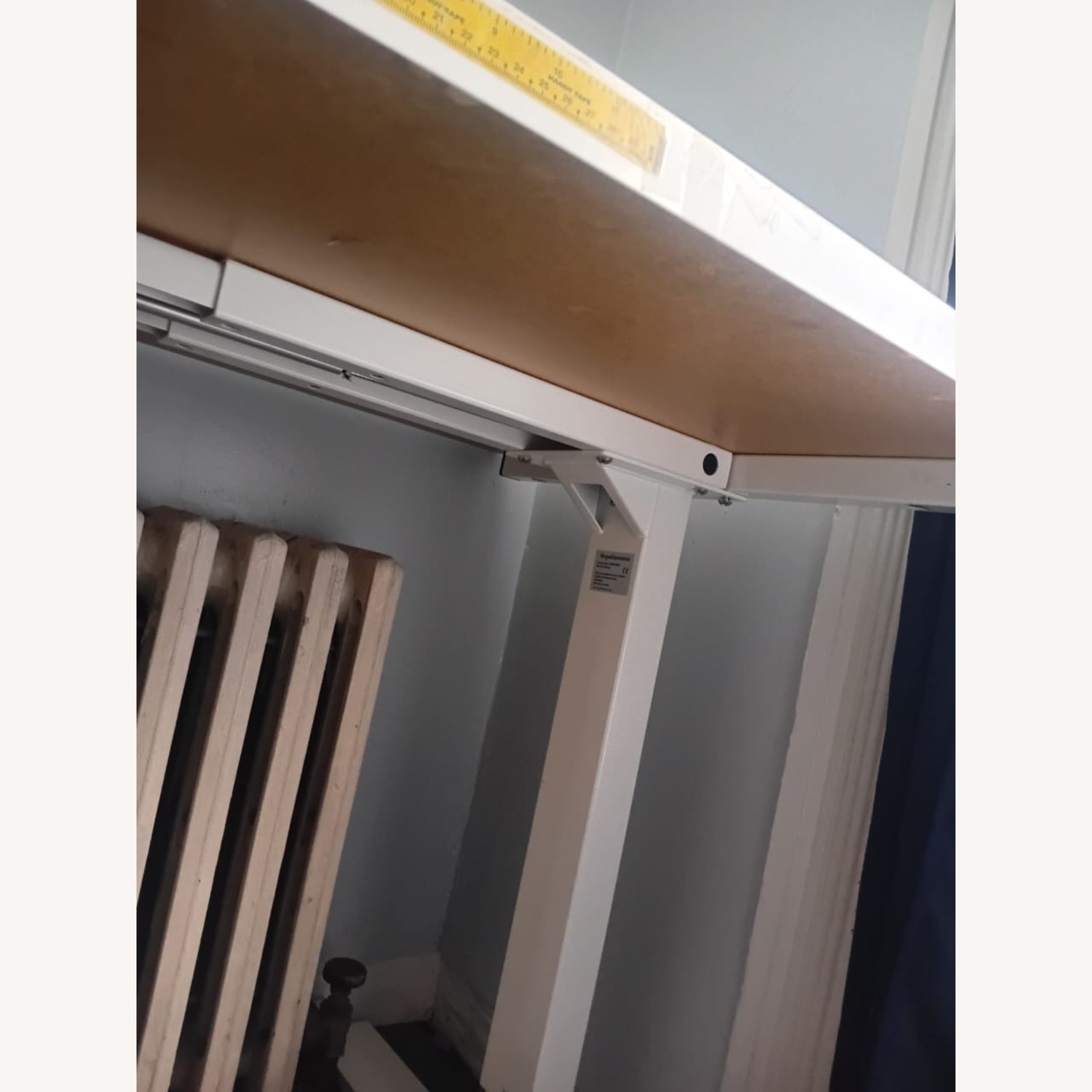 ErgoElements Standing Desk White Metal Desk - image-2