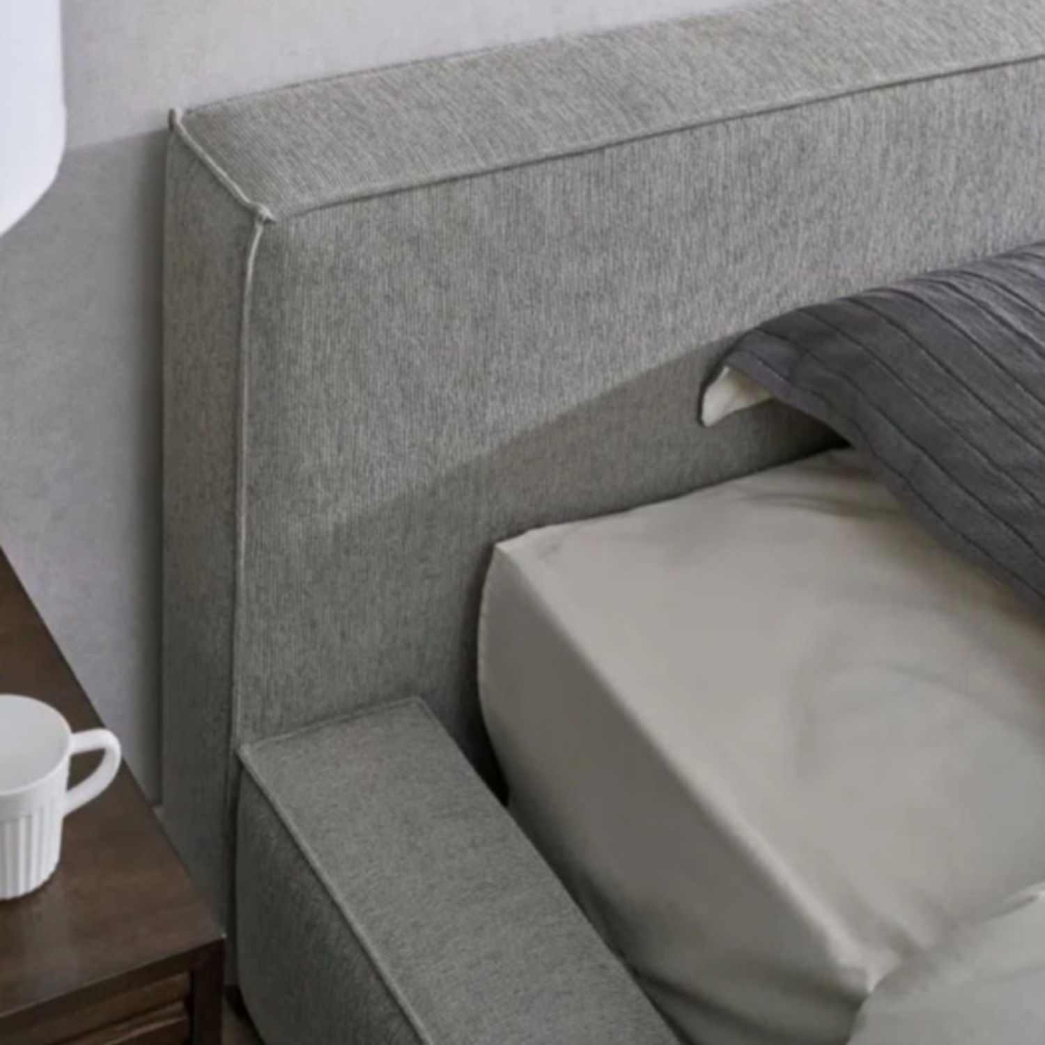 Joss & Main Sonoya Light Gray King Platform Bed  - image-5