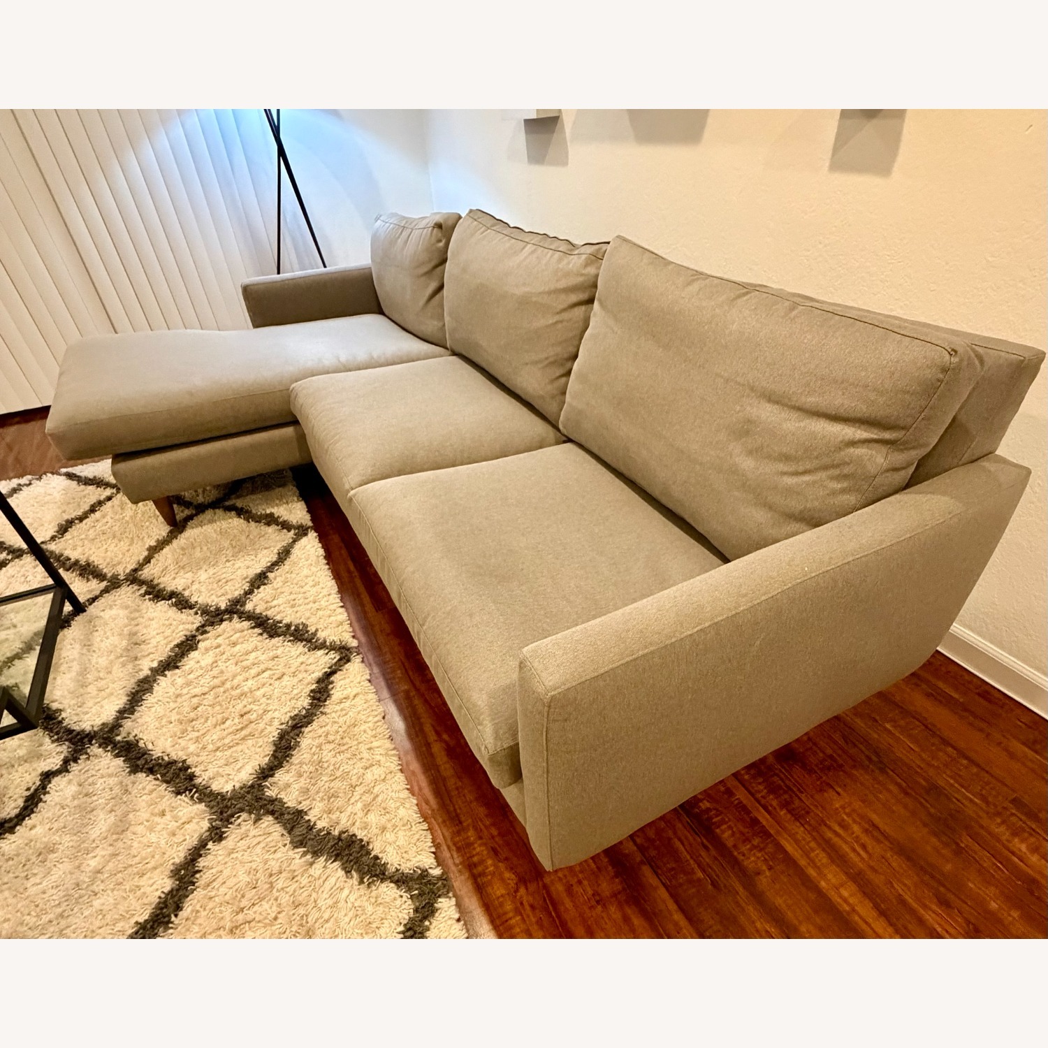 Room & Board Dark Gray Fabric 3+ Piece Sectional - image-3