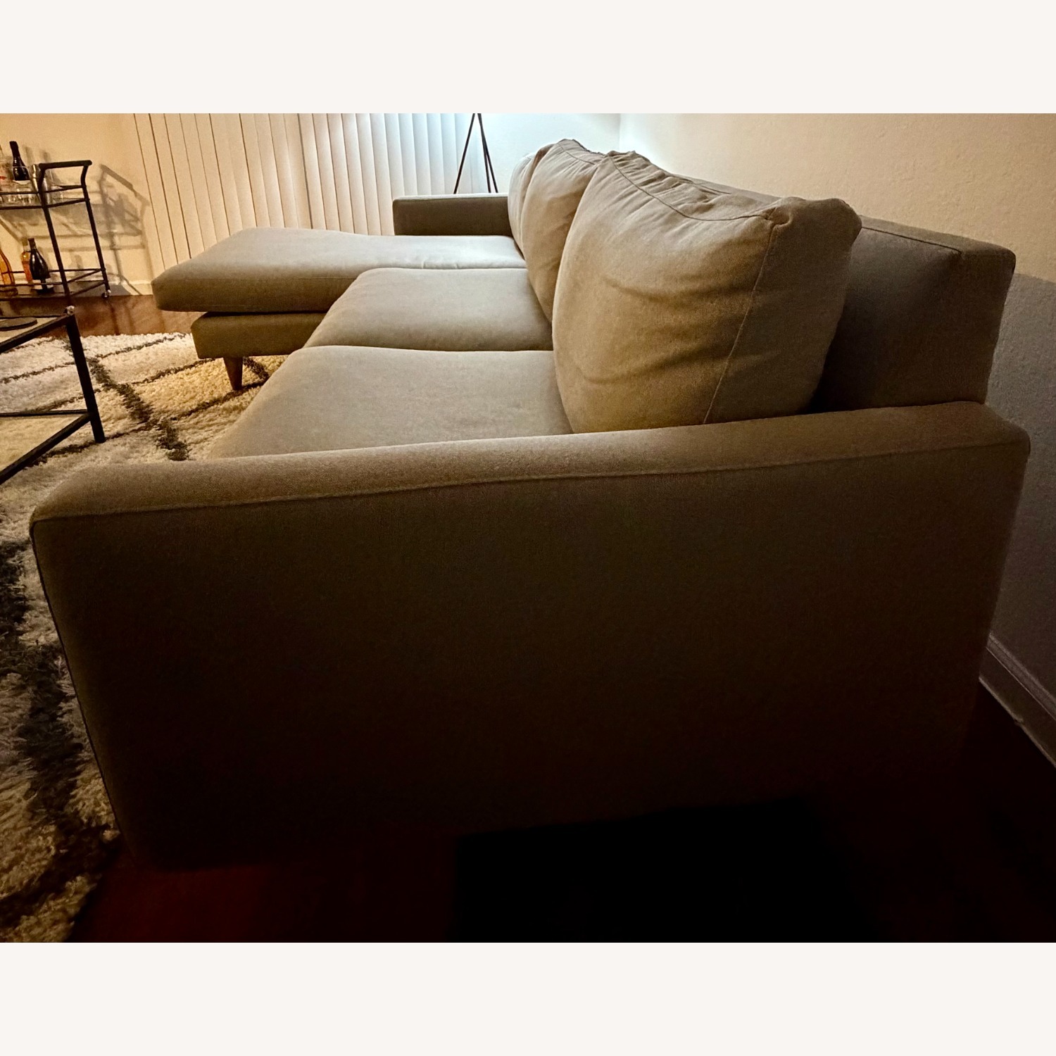 Room & Board Dark Gray Fabric 3+ Piece Sectional - image-4