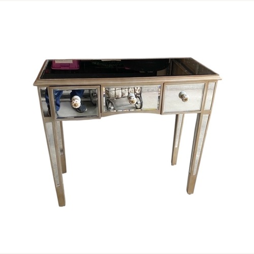 Used Pier 1 Imports Silver Mirrored Vanity Desk for sale on AptDeco