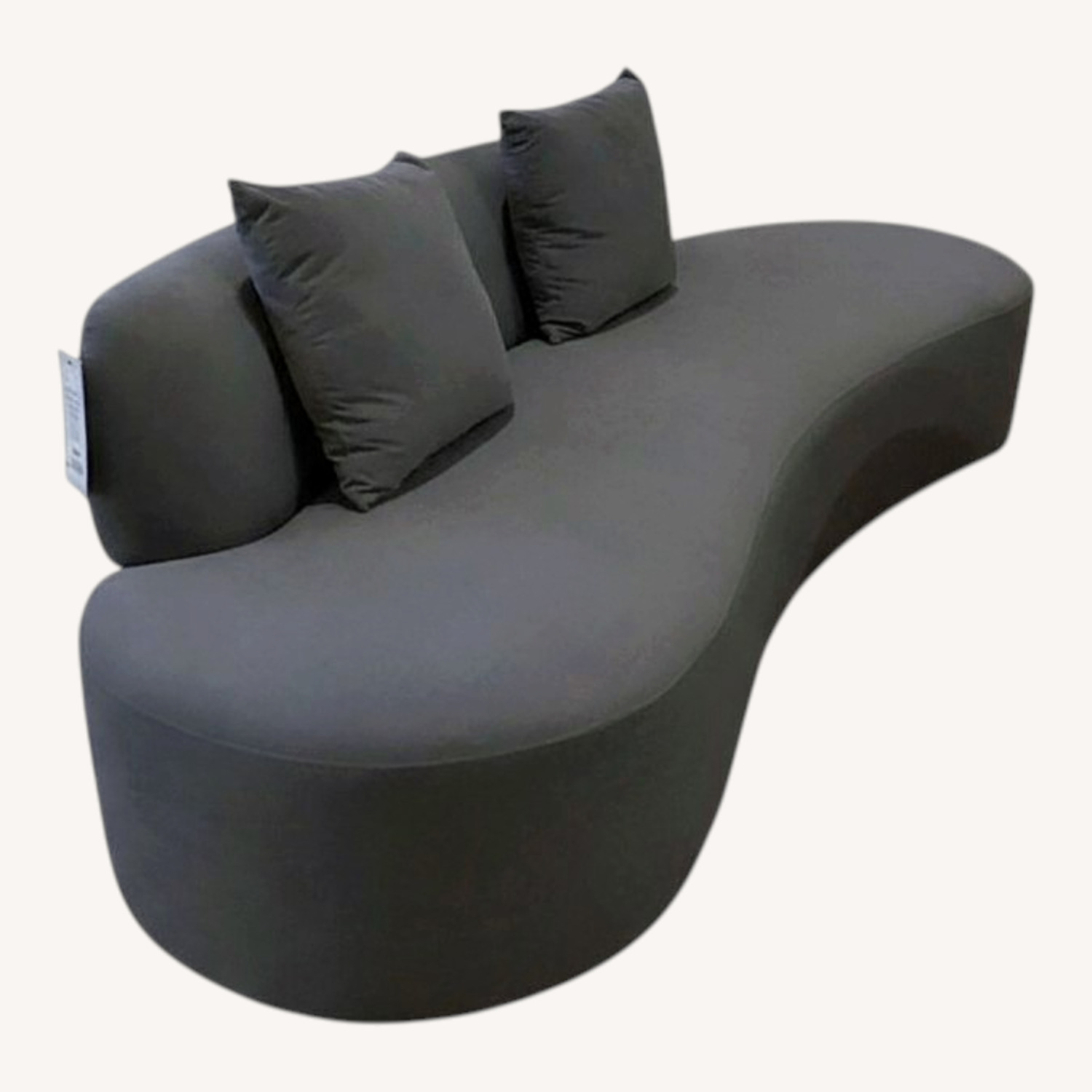 US Pride Furniture Harcane Armless Half-Moon Sofa - image-0