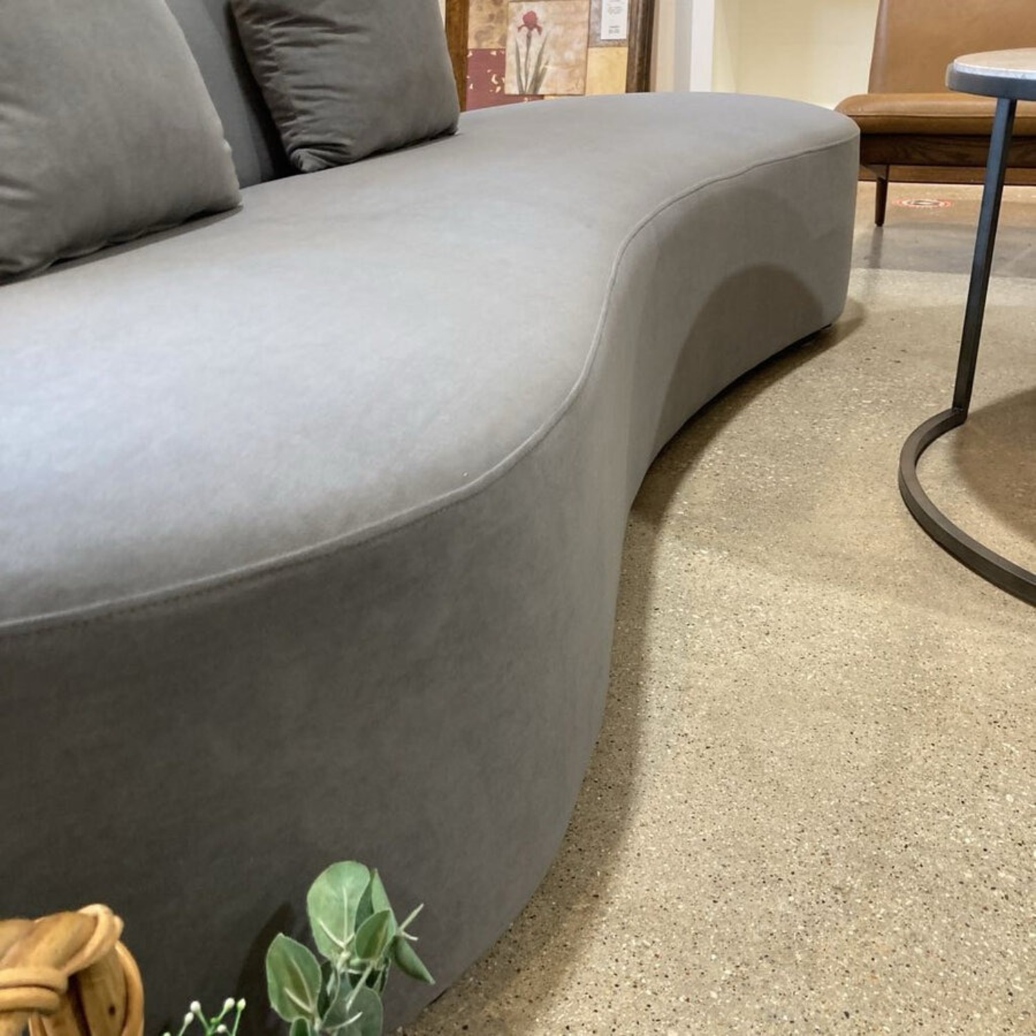 US Pride Furniture Harcane Armless Half-Moon Sofa - image-8