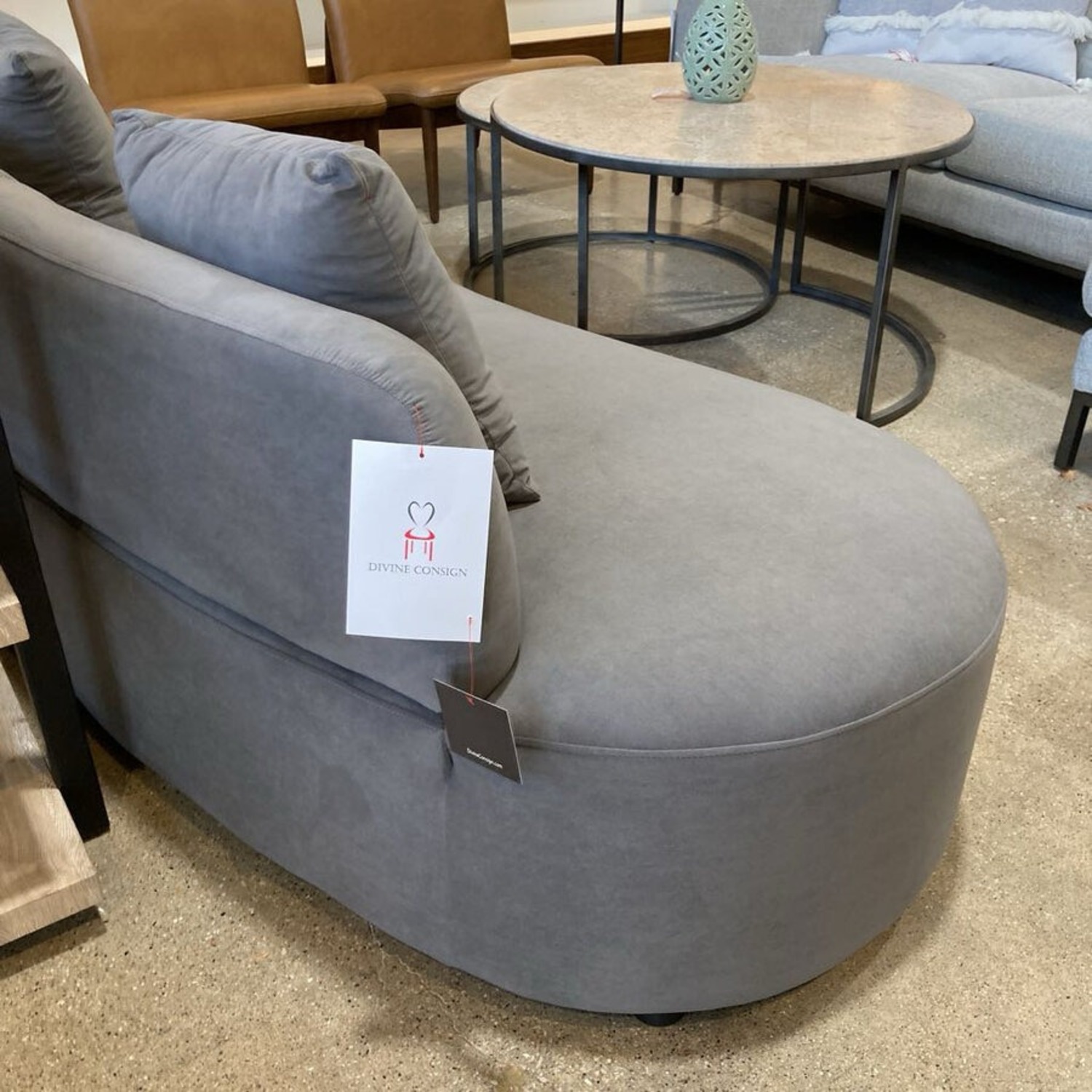 US Pride Furniture Harcane Armless Half-Moon Sofa - image-9