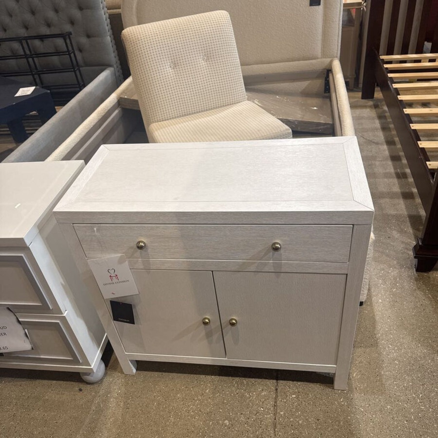 Nora 1-Drawer W Lower Cabinet Nightstand - image-2