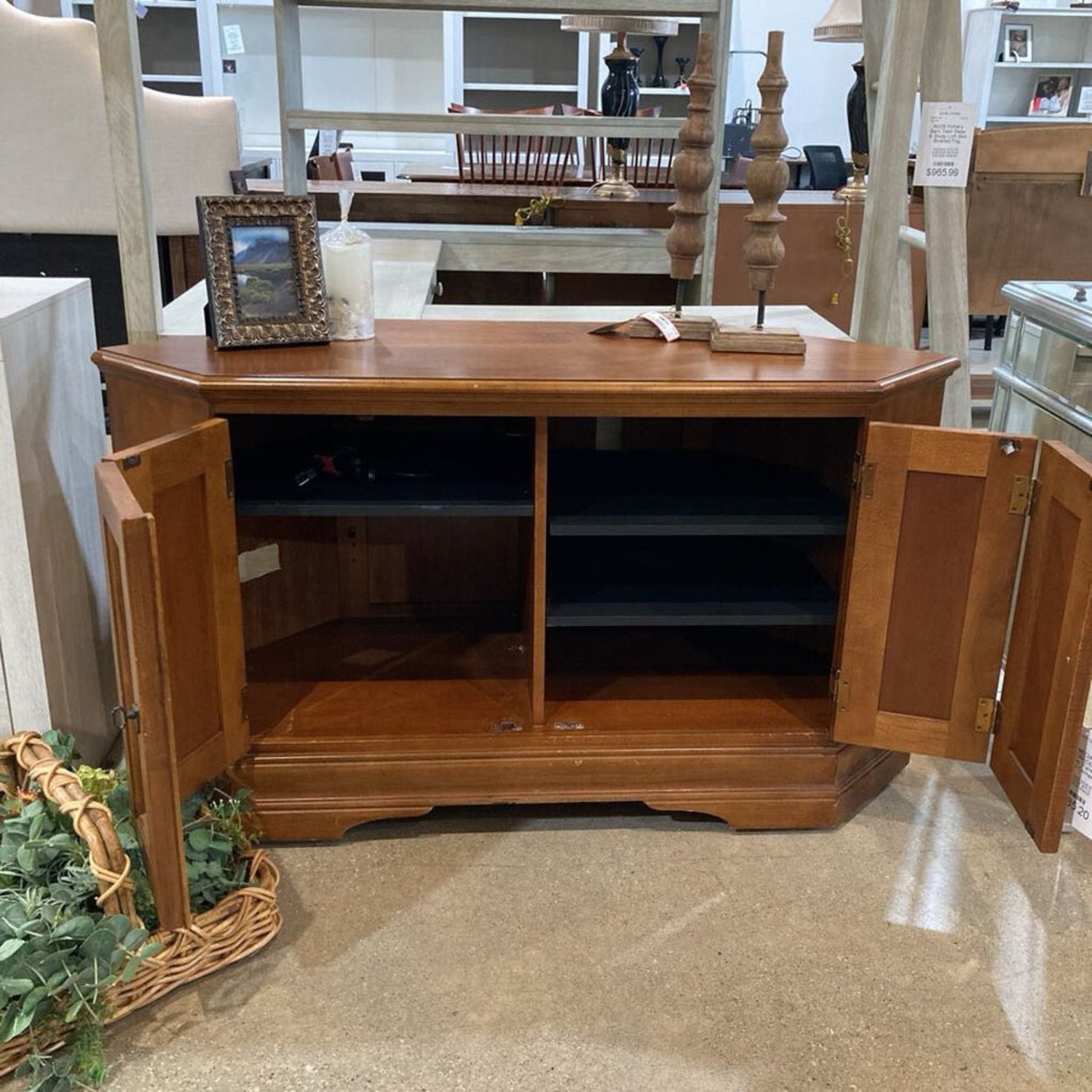 Hooker Furniture Wood Corner Stand Media Console - image-6