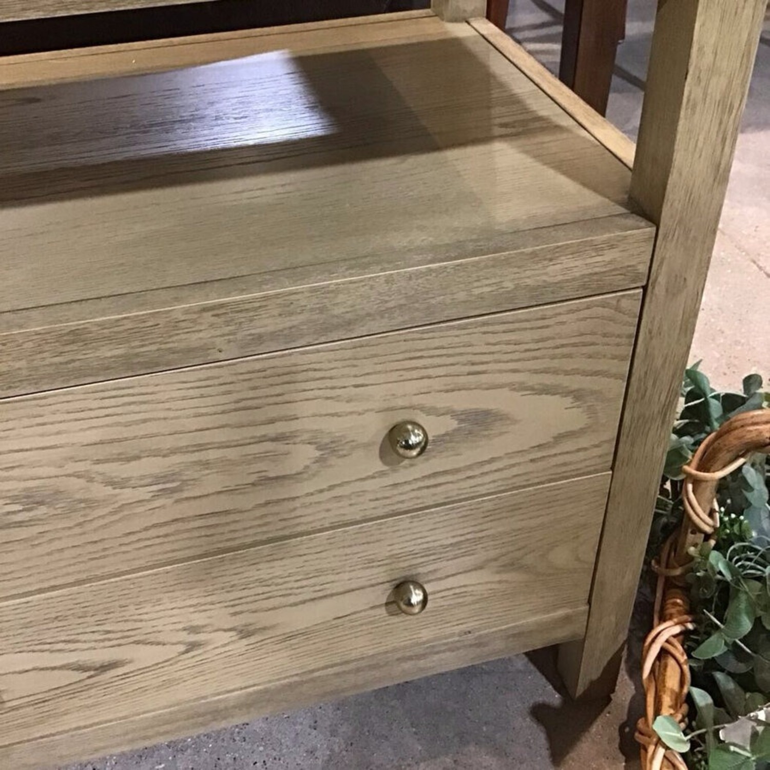 Celine 2-Drawer Nightstand Taupe/Gold - image-5