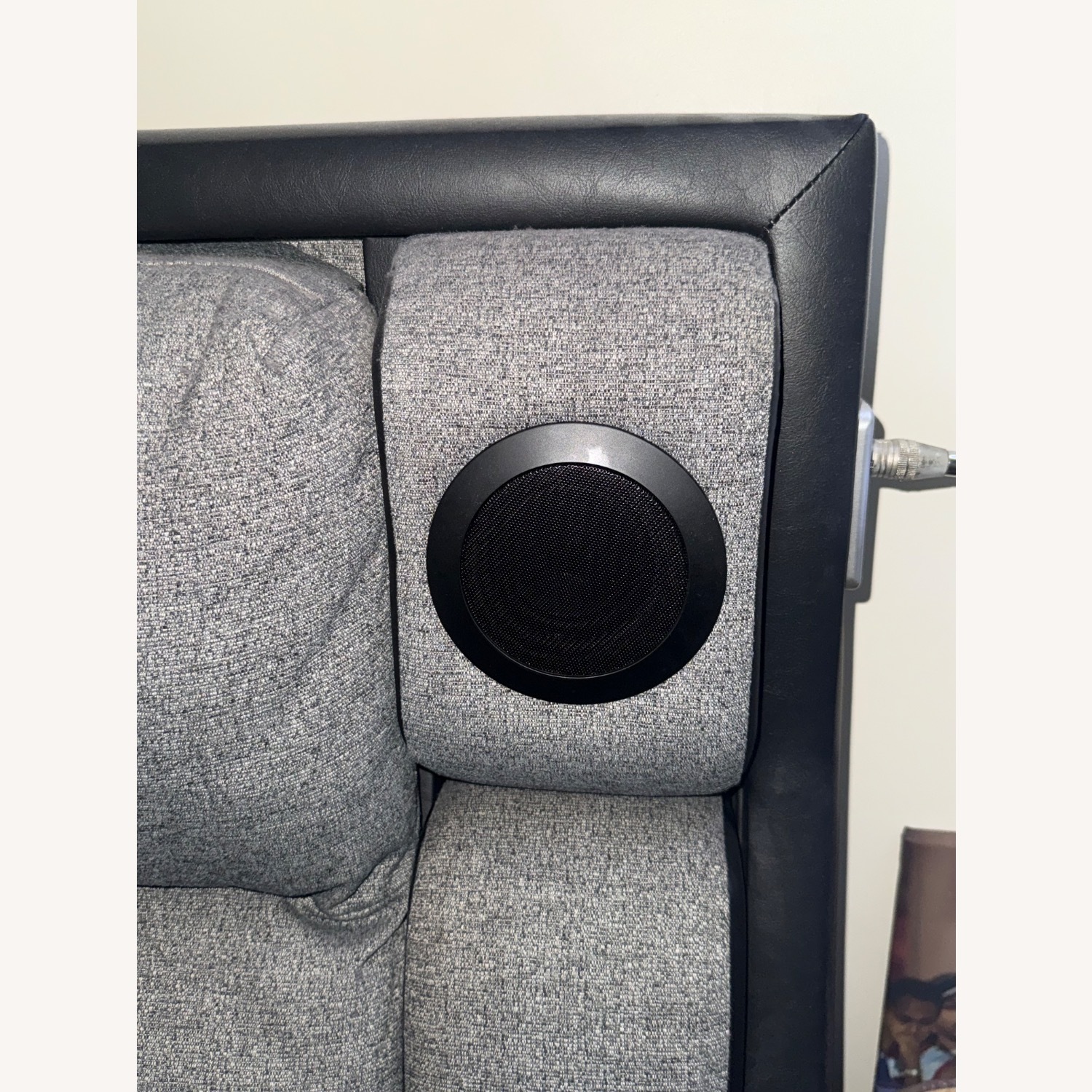 Black/Gey Queen Modern Bed - image-3