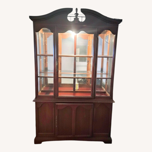 Used Antique Dark Brown Wood Sideboard for sale on AptDeco