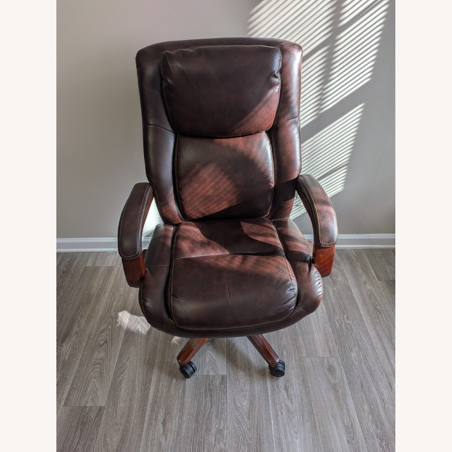 Dark Brown Office Chair - image-1