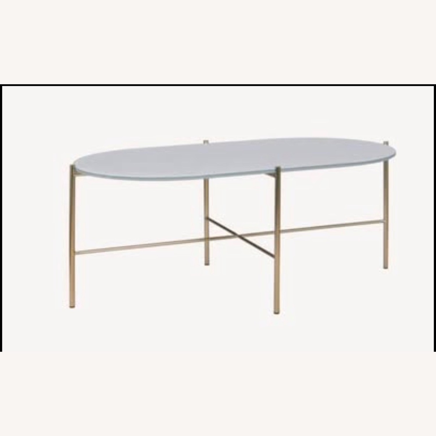 Article Light Grey Oblong Glass Coffee Table  - image-3