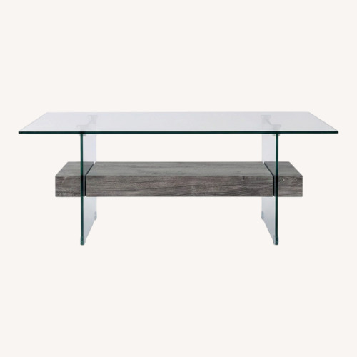 Used Safavieh Kayley Glass Coffee Table for sale on AptDeco