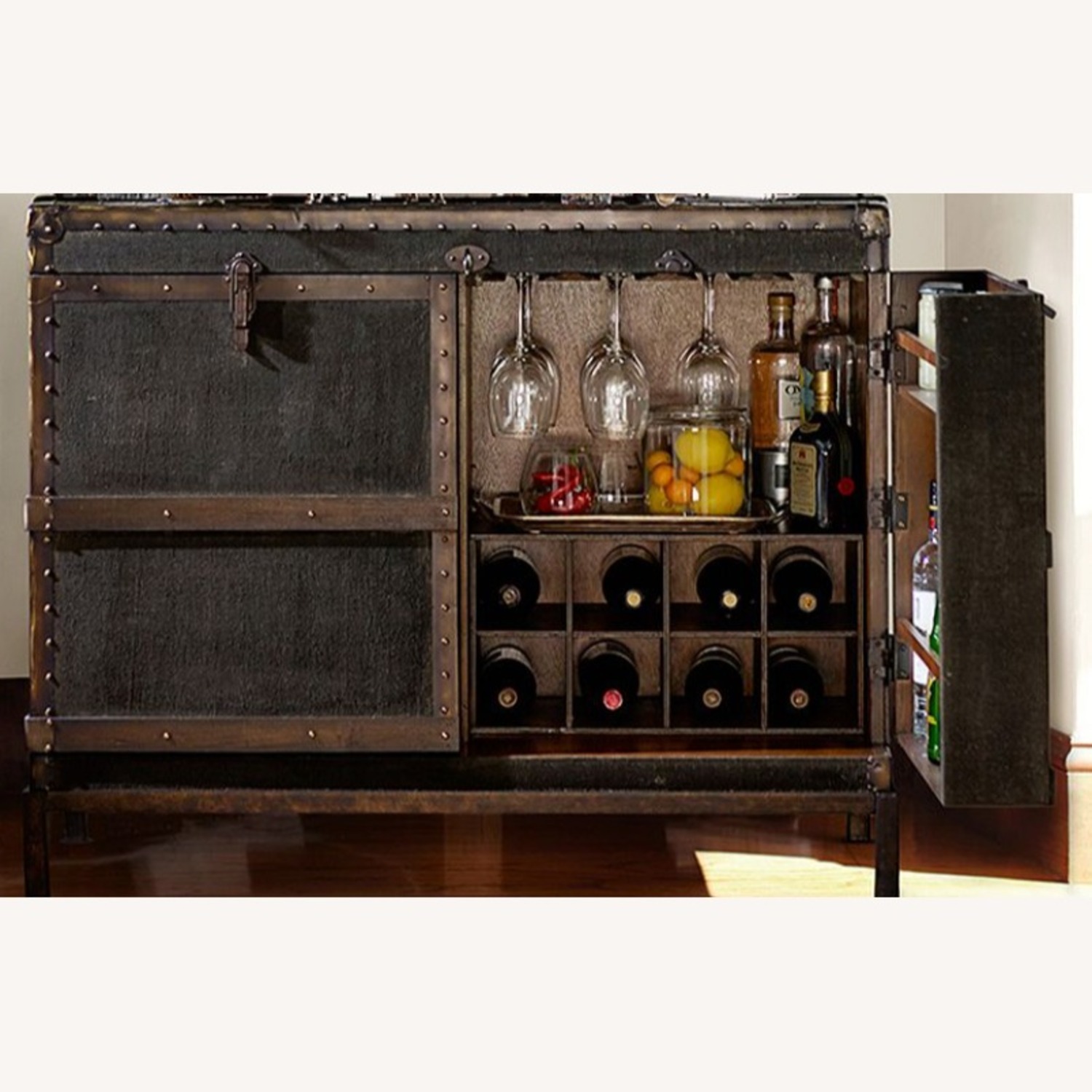 Pottery Barn Ludlow Trunk Bar Cabinet  - image-3