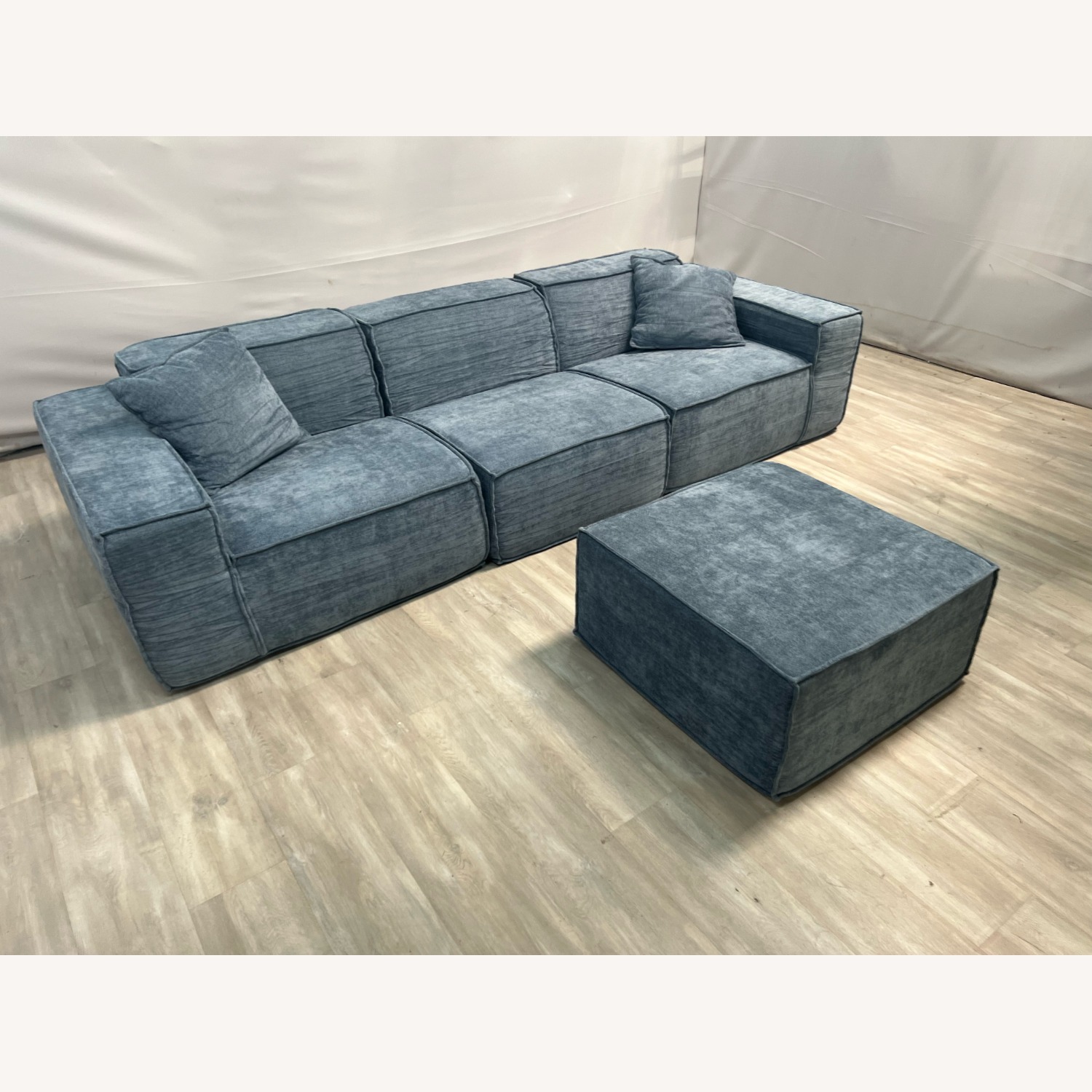 Rove Concepts Lab M1 Sofa Sectional and Ottoman - Blue - image-8