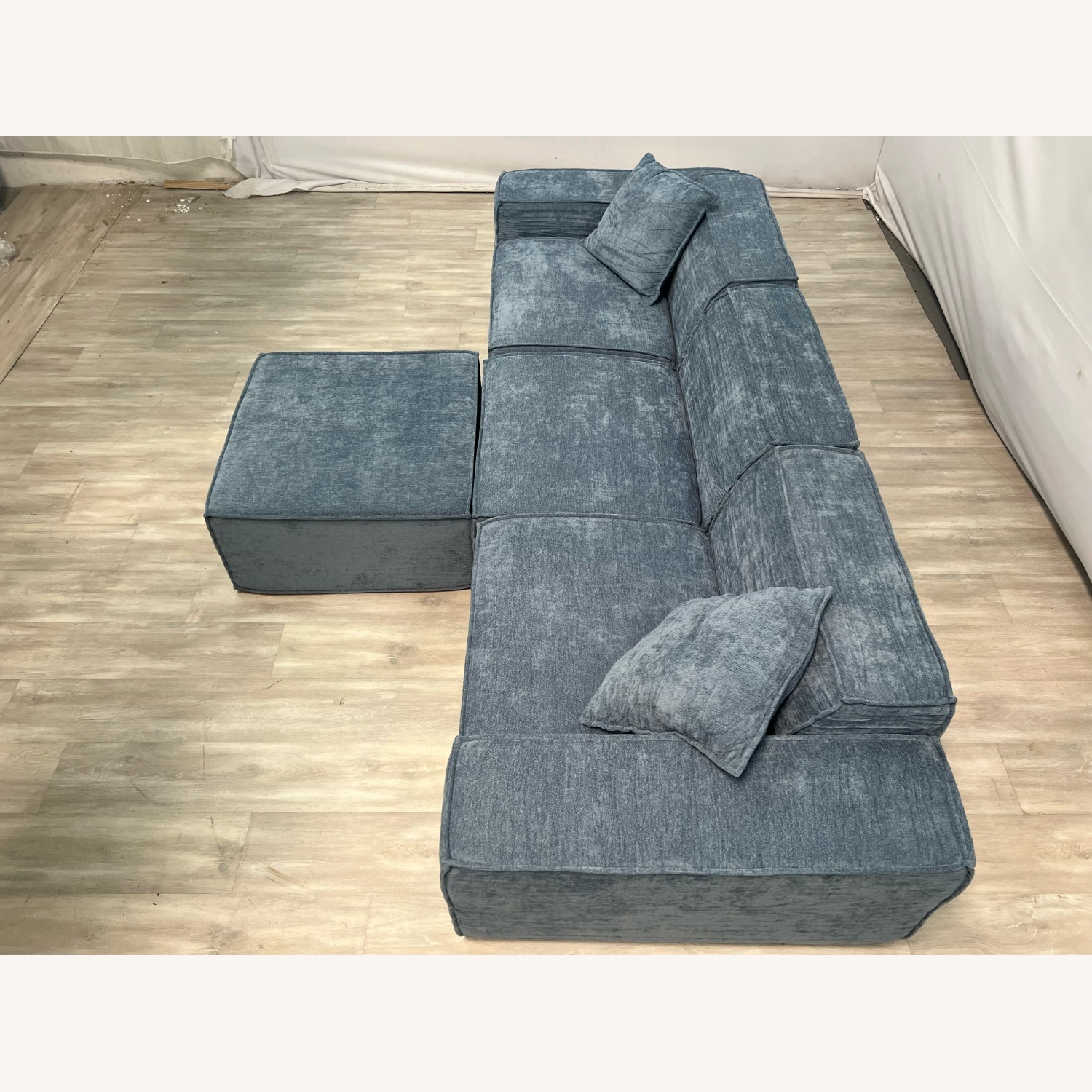 Rove Concepts Lab M1 Sofa Sectional and Ottoman - Blue - image-4