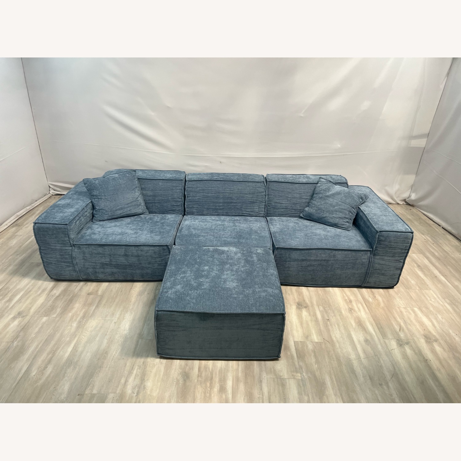 Rove Concepts Lab M1 Sofa Sectional and Ottoman - Blue - image-1