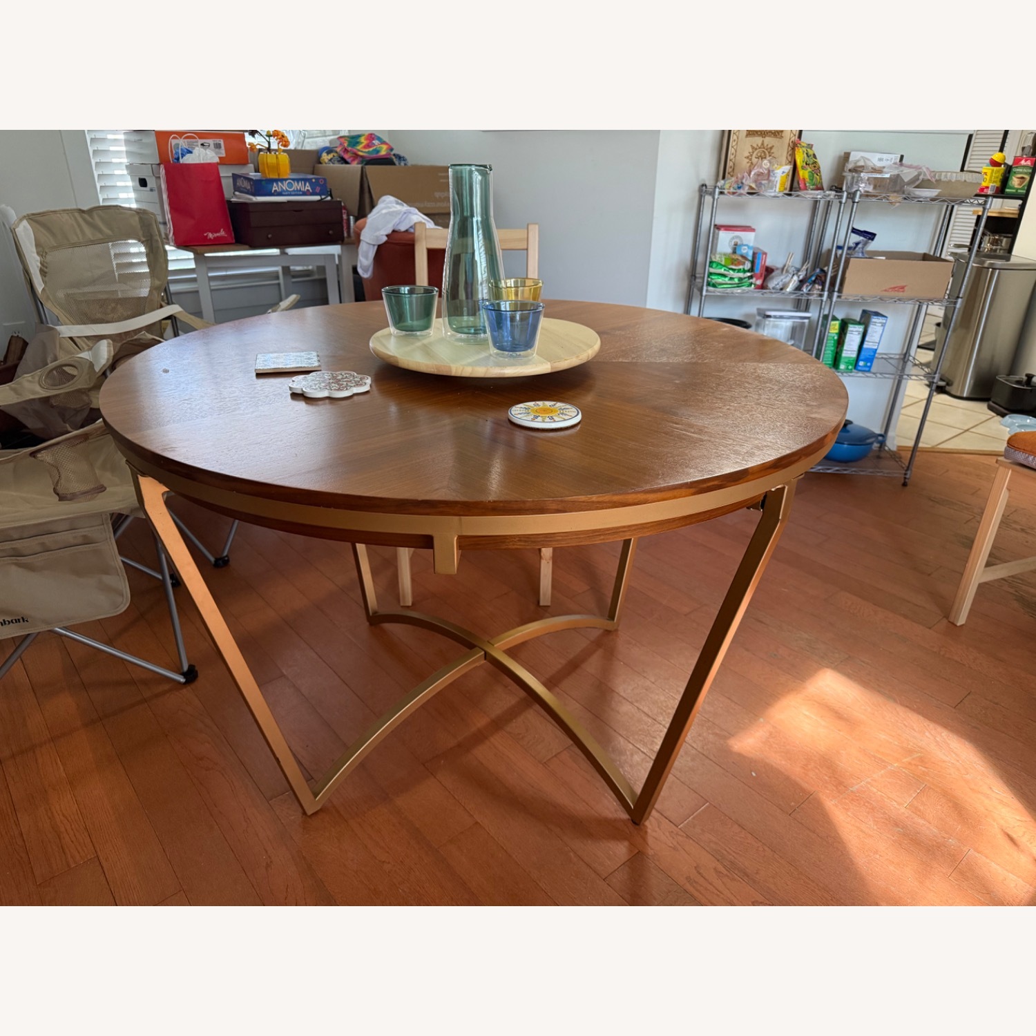 Wayfair Light Brown Wood Dining Table - image-3