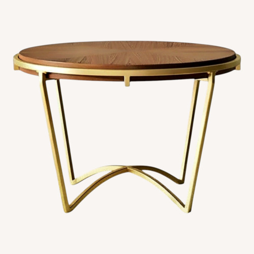 Used Wayfair Light Brown Wood Dining Table for sale on AptDeco