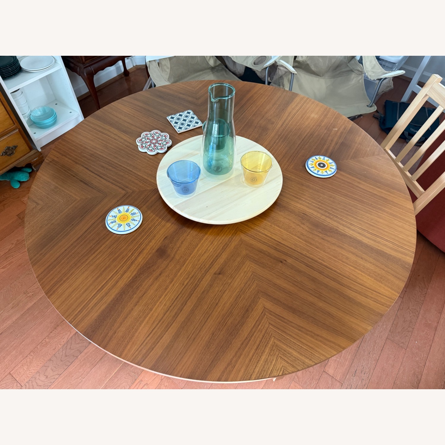 Wayfair Light Brown Wood Dining Table - image-2